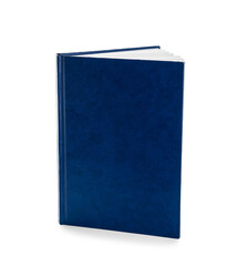 Blank book on white background