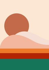 Sun in the desert