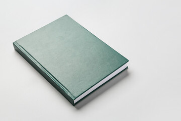 Blank book on light background
