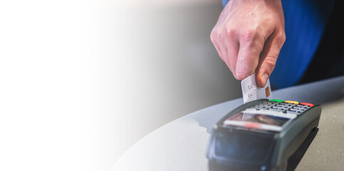 Credit card swiping for service payments