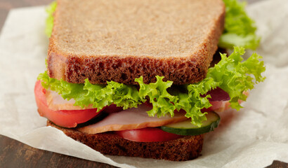 delicious and healthy sandwich