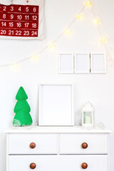 Set of white home decorations