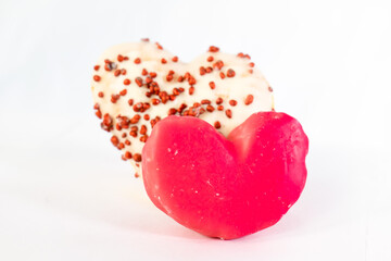 HEART-SHAPED BUN IDEAL FOR VALENTINE'S BREAKFAST.