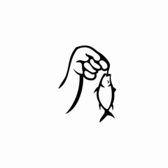 vector illustration of vintage fishing emblems, labels, 
badges, logos. Layered, isolated on white background