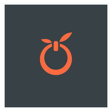 Orange design Vector icon illustration design, 
Vector orange logo in a modern flat style