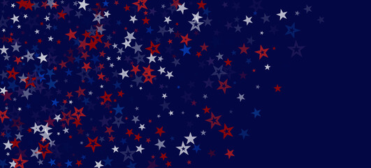 National American Stars Vector Background. USA President's 4th of July Independence Memorial Labor 11th of November Veteran's Day