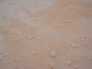 Saharastaub über dem Schnee Blutschnee