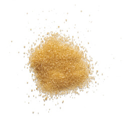 Brown sugar isolated on white background
