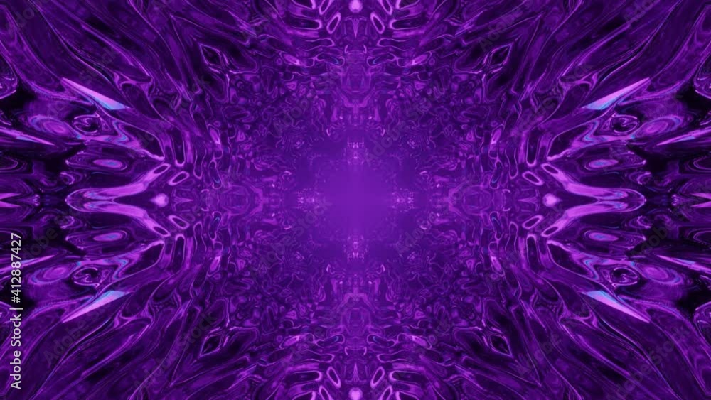 Poster an abstract purple backdrop with a kaleidoscope pattern