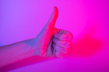 thumbs up like