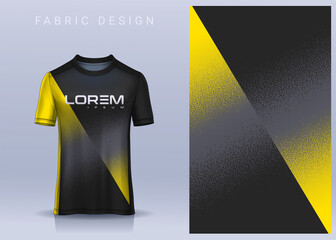 Fabric textile for Sport t-shirt ,Soccer jersey mockup for football club. uniform front and back view.
