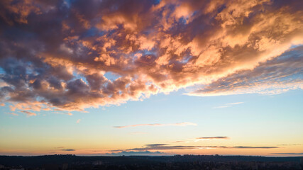 Fototapeta na wymiar Sunset in Chisinau, Moldova