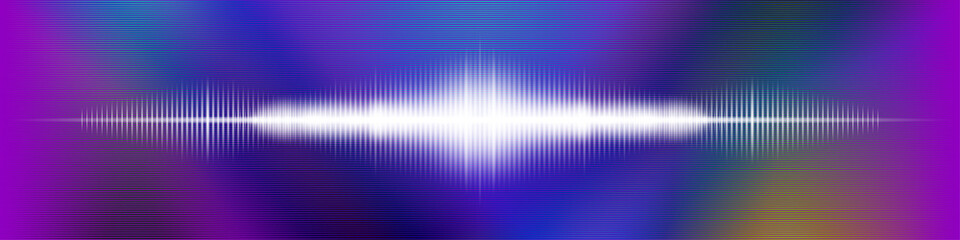 Futuristic abstract banner. Symmetrical glowing diagram. White rays on a colored textured background. Clipping mask. EPS10