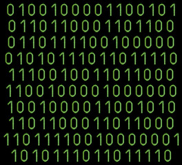 Abstract binary code background. Vector illustration.