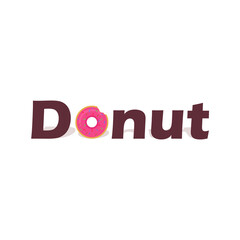 Donut logo vector graphics