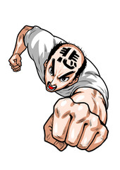 スーパーマン,パンチ,拳,Tシャツ,ビジネスマン,男,劇画,熱血,突撃,突進,ガッツ,ウルトラマン,変身,ポーズ,サラリーマン,会社員,泣き顔,泣く,涙,悲,怒,喜,漫画,マンガ,コミック,ハゲ,薄毛,増毛,アフロ,悩み,ヒゲ,ちょんまげ,YES,NO,OK,殴る,壁,破る,壊す,破壊,バーコード,ホルモン,筋肉,バカ,勢い,元気,パワフル,情熱,熱い,ジャパニーズ