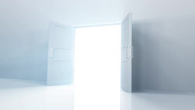 Door Opening to the brilliant Future, way to Heaven and Success.