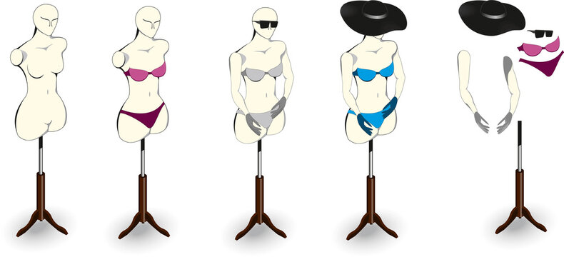 mannequin vector hat Underwear Sunglasses