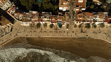 Obraz premium Platja Sant Sebastià de Sitges