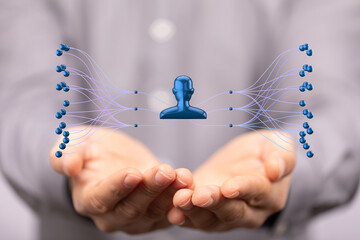 hierarchy connection team group digital