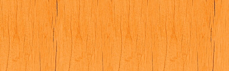 Fototapeta premium Panorama of Yellow vintage wooden table top pattern texture and seamless background