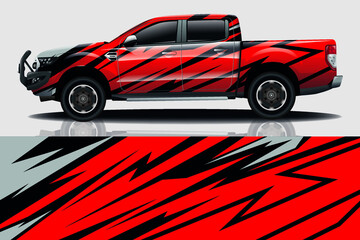 Fototapeta premium Car wrap graphic racing abstract background for wrap and vinyl sticker