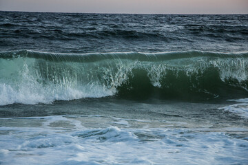 waves on the beach