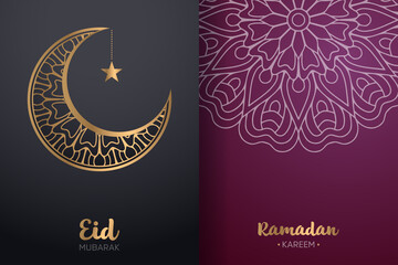 Ramadan kareem background with mandala ornament