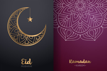 Ramadan kareem background with mandala ornament