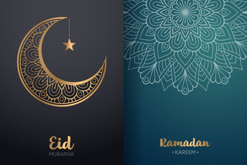 Ramadan kareem background with mandala ornament