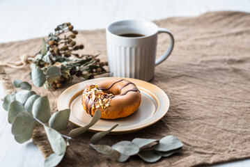 ドーナツとコーヒー