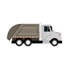 urban garbage truck service city transport