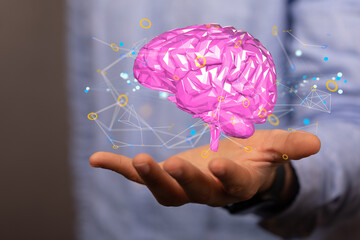 idea of intelligence brain ai digtal 3d artificial intelligence