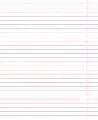 Grid paper. Abstract striped background with color horizontal lines. Geometric pattern for school, wallpaper, textures, notebook. Lined paper blank isolated on transparent background.