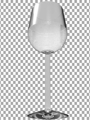 glass of wine with bubbles png