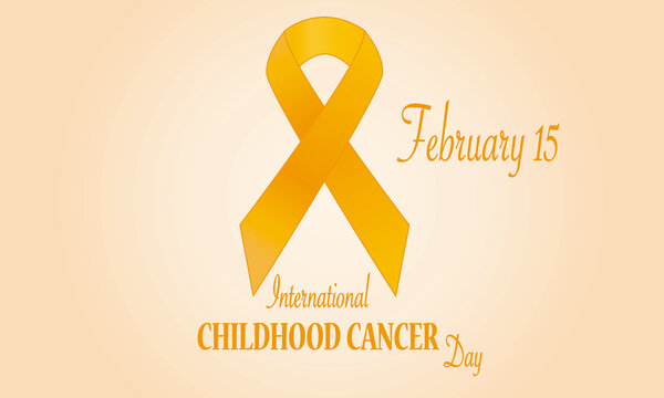 Golden bow symbol of childhood cancer