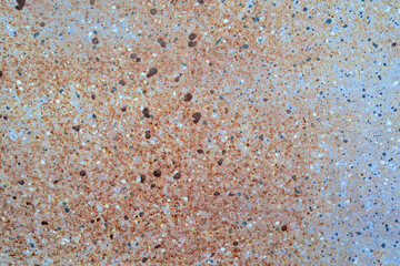 Rusty old wall stained with rust