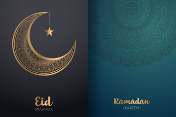 Ramadan kareem background with mandala ornament