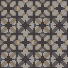 Aztec ornament. Seamless background. Design with manual hatching. Textile. Ethnic boho pattern. Vector illustration for web design or print.