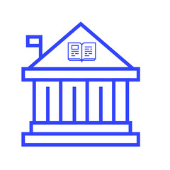 School and university building icon