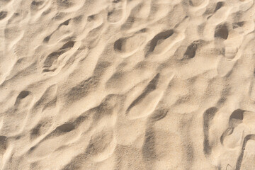 Pattern of sand texture at the beach in summer