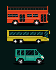 bus vehicles transport passengers and public service