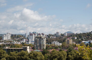 Fototapeta premium Russia Sochi city views of the city