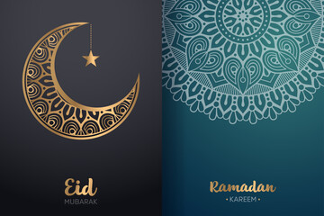 Ramadan kareem background with mandala ornament