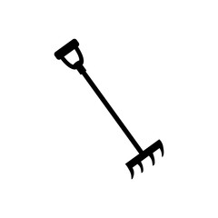 Rake icon. Vector illustration on white isolated background