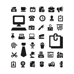 Solid Business & Office icon set