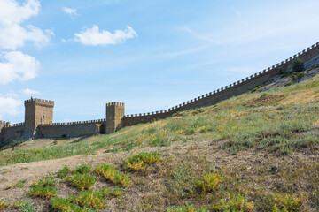 The Genoese fortress is a fortress in the city of Sudak, Crimea