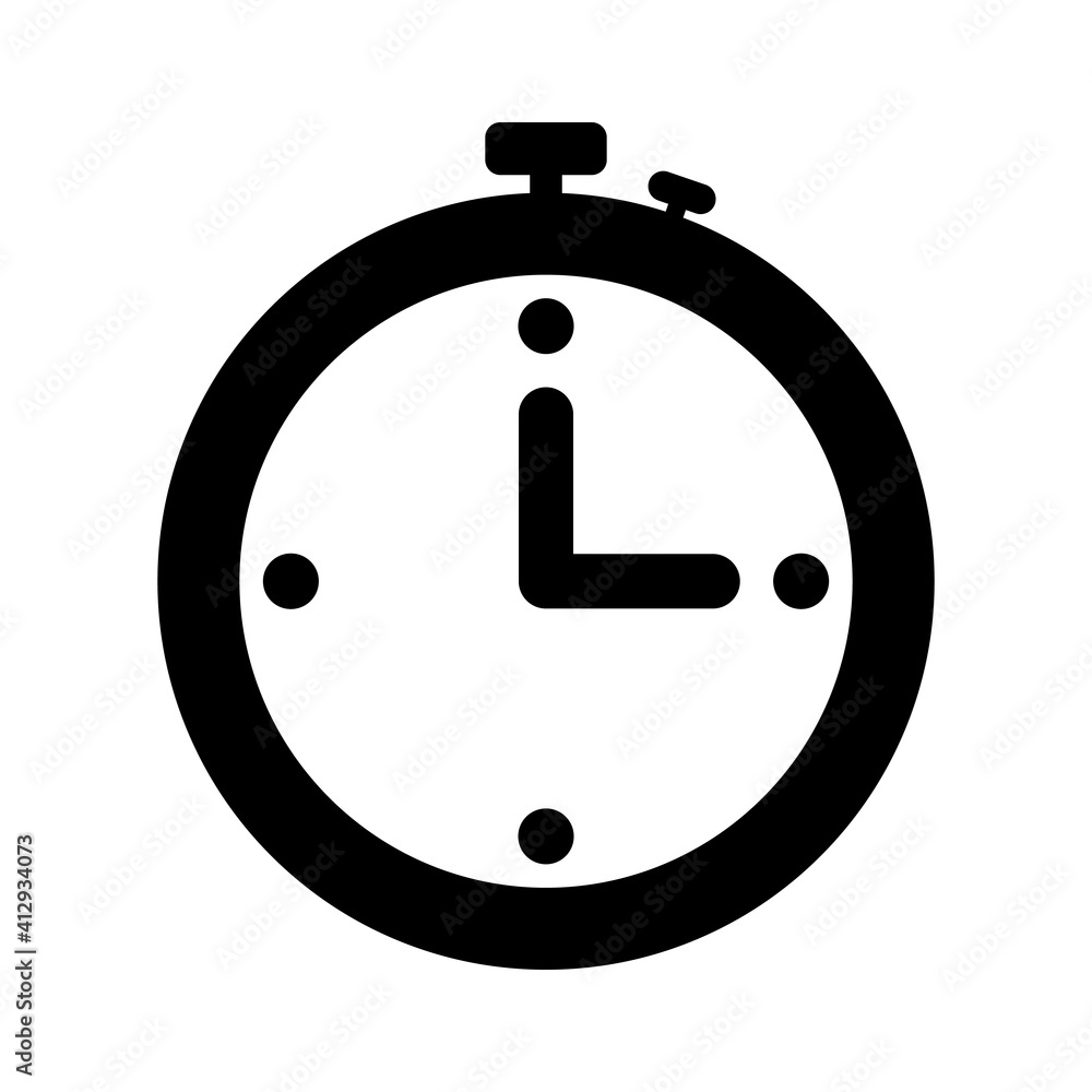 Poster timer icon. timer vector icon. timer icon isolated on white background. simple icon. simple logo.