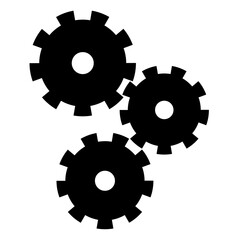 Gear icon. Vectot gear icon. Gear icon isolated on white background. Simple logo. Simple icon.