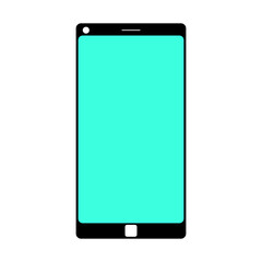 Smartphone icon. Simple smartphone icon. Smartphone vector icon isolated on white background.